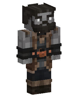 Raccoon Mercenary In Vest Minecraft skin