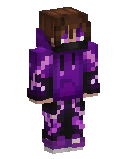 Purple Hoodie Gamer のMinecraftスキン