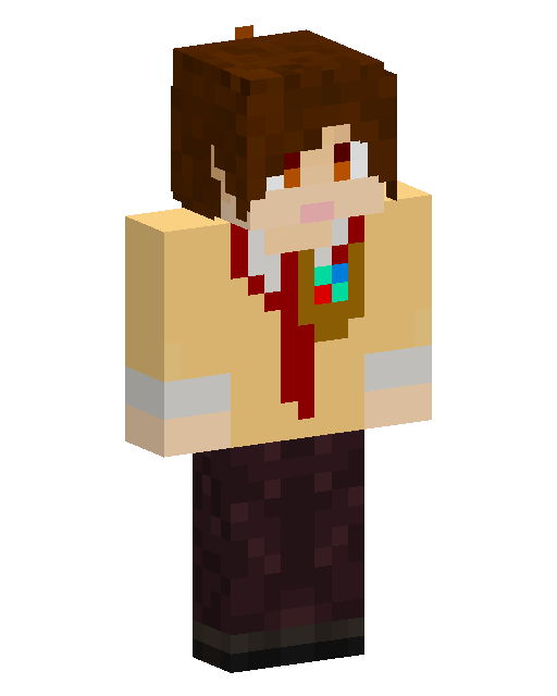 方块学园 校服炎黄 Minecraft skini