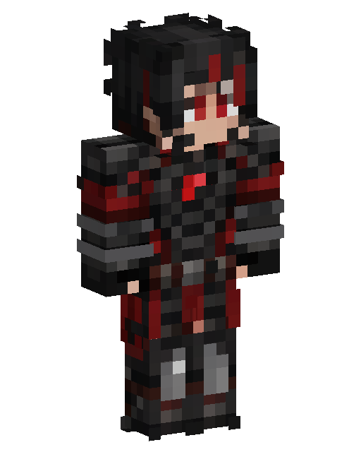 Red Armored Warrior Minecraft 皮肤