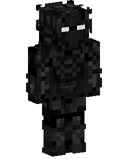 Skin Minecraft Black Armored Robot