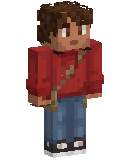 Skin Minecraft Red Hoodie Boy