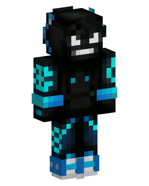 Cyan Tech Warrior Minecraft skin