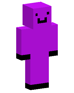 Skin Minecraft Purple Smiley Guy