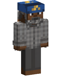 Blue Cap Worker Minecraft-Skin