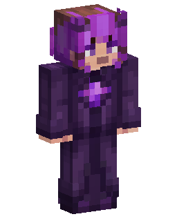 Purple Mage Girl Minecraft skin