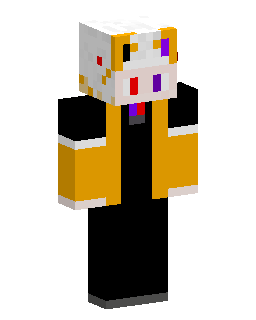 Skin do Minecraft Odd Eyed Orange Jacket Boy