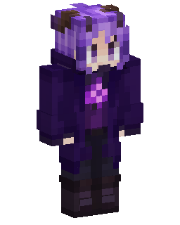 Purple Hooded Mage Minecraft skin