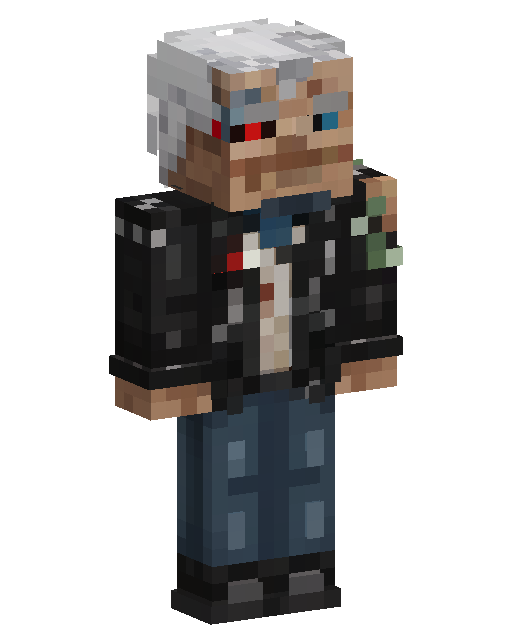 Dark Jacket Horror Survivor Minecraft skin