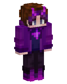 Skin Minecraft Purple Hoodie Gamer