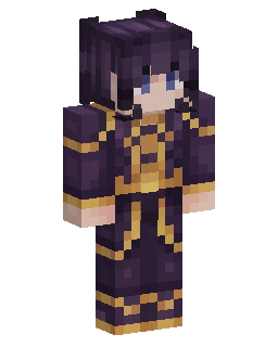 Dark Haired Gold Trim Mage のMinecraftスキン