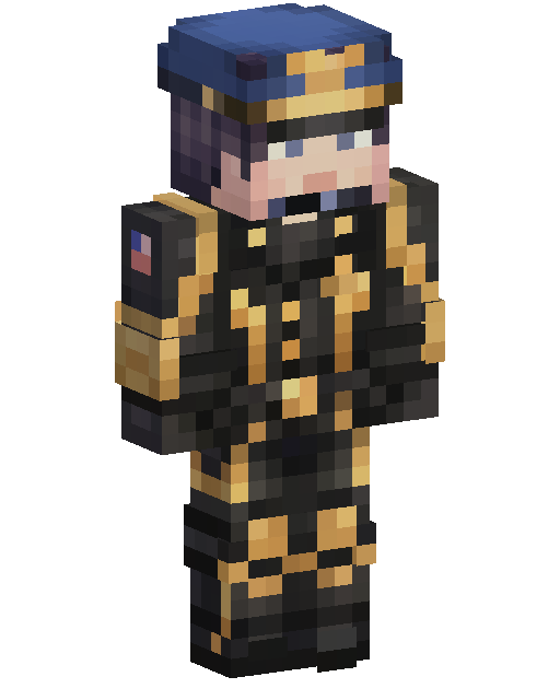 Black Gold Warrior — Minecraft Skin Download