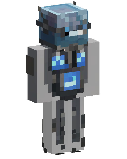 Blue Armored Robot 마인크래프트 스킨