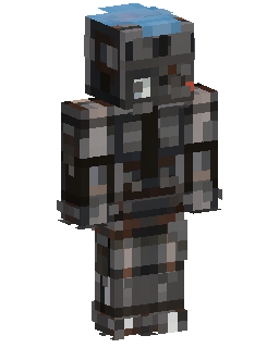 Gray Armored Robot Minecraft skini
