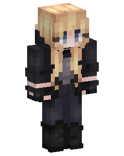 Blond Black Outfit Girl Minecraft skin