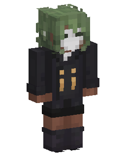 Green Haired Dark Uniform 的 Minecraft 皮肤