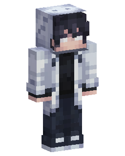 White Hoodie Dark Hair 的 Minecraft 皮肤