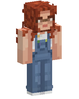 Redhead Denim Girl Minecraft skin
