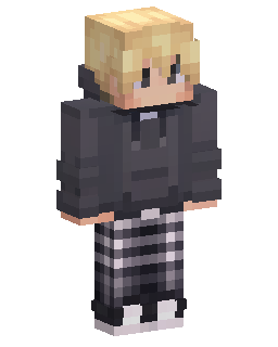 Blonde Plaid Hoodie Girl Minecraft skin