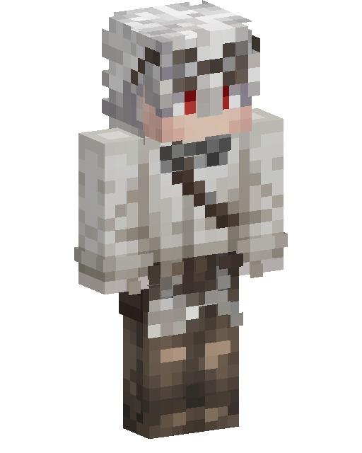 White Hooded Adventurer Minecraft skin
