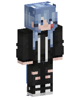 Blue Haired Gothic Girl skin de Minecraft