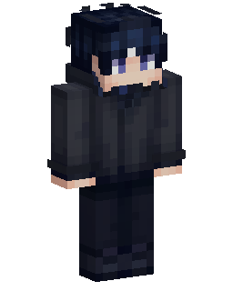 Skin Minecraft Dark Coat Anime Boy