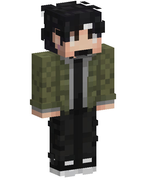 Skin Minecraft Green Jacket Boy