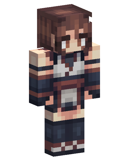 Brown Haired Schoolgirl Minecraft skin