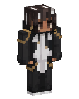 Black Suit Gold Trim Minecraft skin