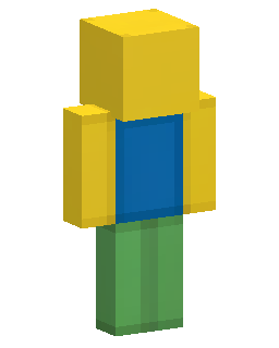 Yellow Blocky Noob Gamer skin de Minecraft