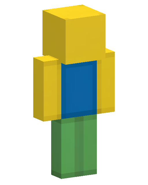 Skin do Minecraftu Yellow Blocky Noob Gamer