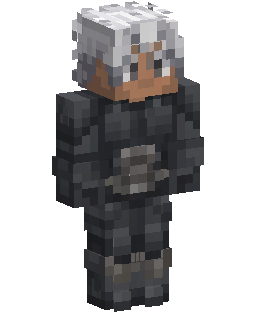 Silver Haired Dark Knight Minecraft skin