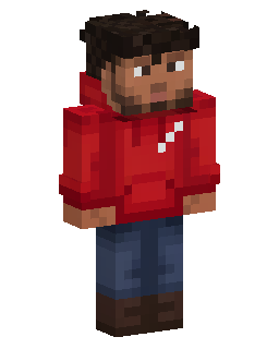 Red Hoodie Gamer Minecraft skin