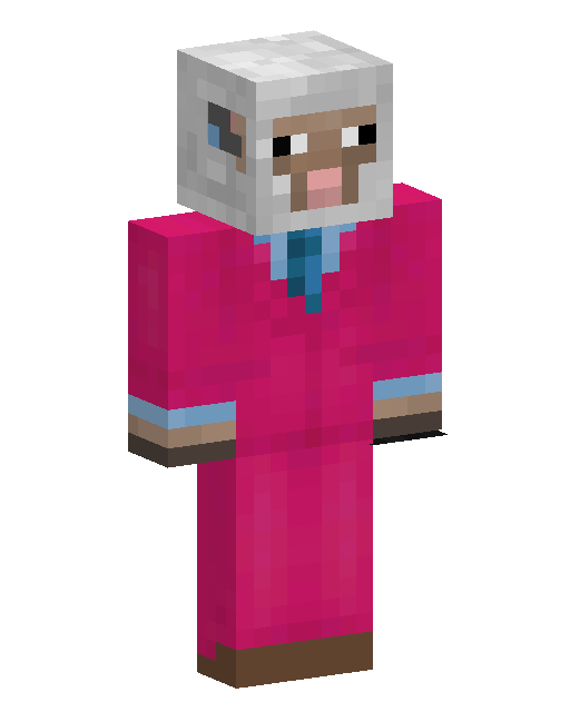 Pink Sheep Boss Minecraft skin