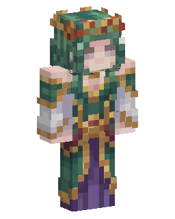 Skin Minecraft Green Robed Fantasy Mage