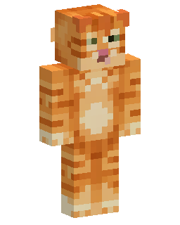 Orange Tabby Cat Minecraft 스킨