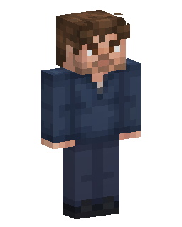 Skin Minecraft Brown Haired Blue Jacket