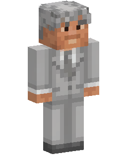 Gray Haired Scientist Minecraft 스킨