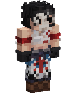 Skin Minecraft Red White Streetwear Boy