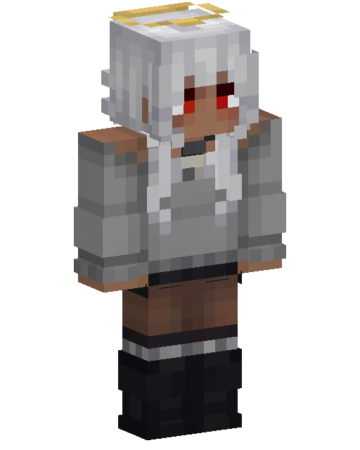 Gray Haired Angel Minecraft skin