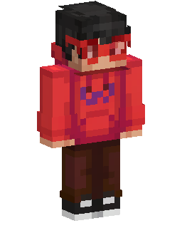Skin Minecraft Red Hoodie Boy
