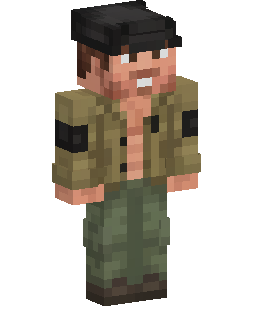 Olive Military Soldier Minecraft skini