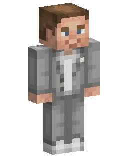 Gray Suit Man Minecraft skin
