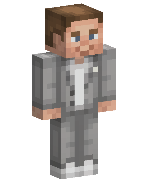 Gray Suit Man Minecraft skin