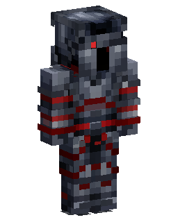 Skin Minecraft Dark Armored Knight In Red