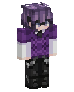 Purple Hooded Boy Minecraft skin