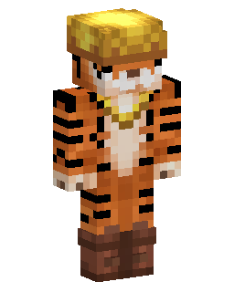 Tiger Striped Character Minecraft skin