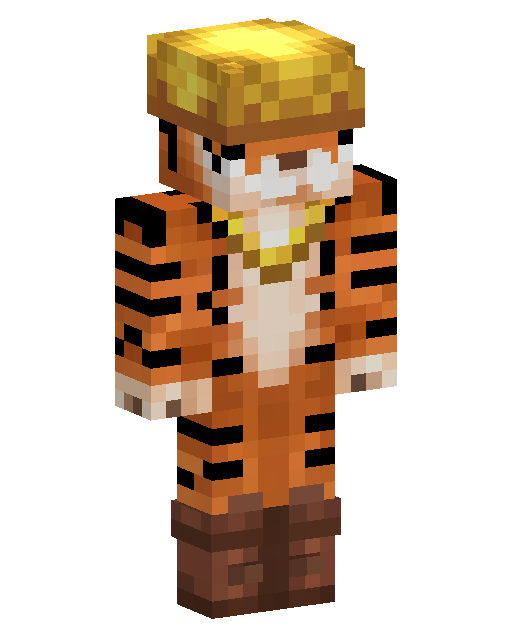 Skin Minecraft Tiger Striped Character
