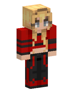 Blonde Red Black Boy skin de Minecraft