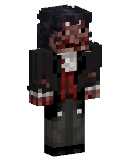 Skin do Minecraft Bloodstained Black Jacket Survivor